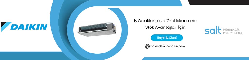 Daikin Orta Statik Basınçlı Gizli Tavan Tipi VRV İç Ünite Güncel Fiyat Listesi
