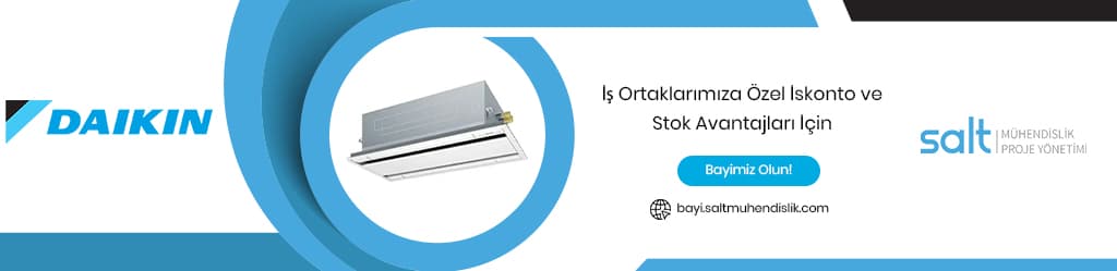 Daikin İki Yöne Üflemeli Kaset Tipi VRV İç Ünite Güncel Fiyat Listesi